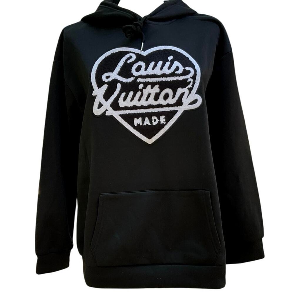 Louis Made | Black Hoodie Sweatshirt | Medium